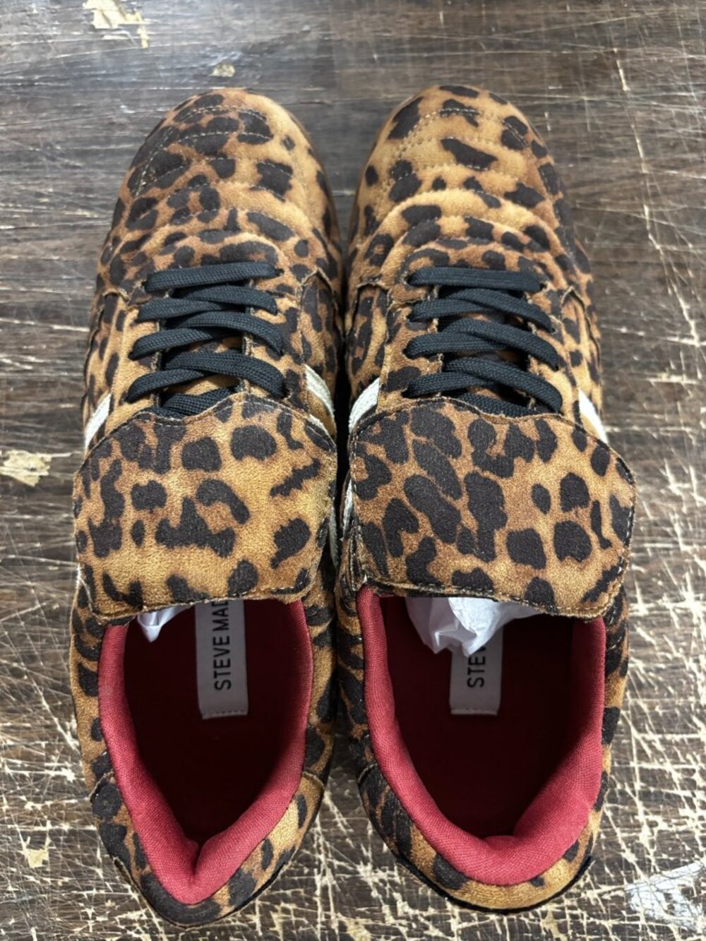 Steve Madden Leopard Print Sneakers Women’s Size 9.5 Brand New